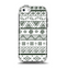 The Black & White Floral Aztec Pattern Apple iPhone 5c Otterbox Symmetry Case Skin Set