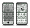 The Black & White Floral Aztec Pattern Apple iPhone 6/6s Plus LifeProof Fre Case Skin Set