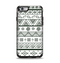 The Black & White Floral Aztec Pattern Apple iPhone 6 Otterbox Symmetry Case Skin Set