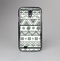 The Black & White Floral Aztec Pattern Skin-Sert Case for the Samsung Galaxy S4