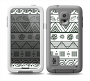 The Black & White Floral Aztec Pattern Skin for the Samsung Galaxy S5 frē LifeProof Case