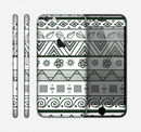 The Black & White Floral Aztec Pattern Skin for the Apple iPhone 6