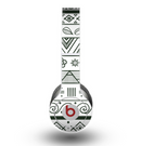 The Black & White Floral Aztec Pattern Skin for the Beats by Dre Original Solo-Solo HD Headphones
