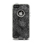 The Black & White Floral Lace Apple iPhone 5-5s Otterbox Commuter Case Skin Set