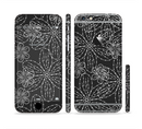 The Black & White Floral Lace Sectioned Skin Series for the Apple iPhone 6s Plus