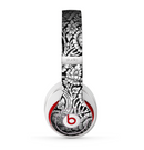 The Black & White Mirrored Floral Pattern V2 Skin for the Beats by Dre Studio (2013+ Version) Headphones