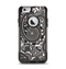 The Black & White Paisley Pattern V1 Apple iPhone 6 Otterbox Commuter Case Skin Set