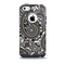 The Black & White Paisley Pattern V1 Skin for the iPhone 5c OtterBox Commuter Case