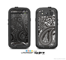 The Black & White Pasiley Pattern Skin For The Samsung Galaxy S3 LifeProof Case
