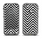 The Black & White Sharp Chevron Pattern Apple iPhone 5c LifeProof Fre Case Skin Set