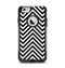 The Black & White Sharp Chevron Pattern Apple iPhone 6 Otterbox Commuter Case Skin Set