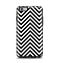 The Black & White Sharp Chevron Pattern Apple iPhone 6 Plus Otterbox Symmetry Case Skin Set