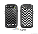 The Black & White Sharp Chevron Pattern Skin For The Samsung Galaxy S3 LifeProof Case
