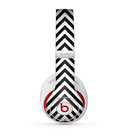 The Black & White Sharp Chevron Pattern Skin for the Beats by Dre Studio (2013+ Version) Headphones