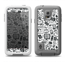 The Black & White Technology Icon Samsung Galaxy S5 LifeProof Fre Case Skin Set