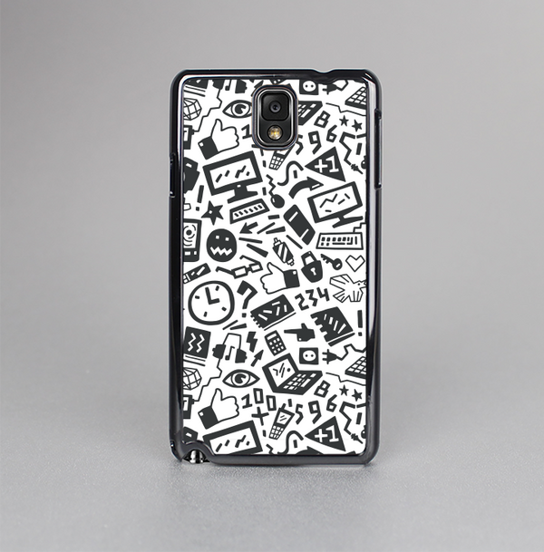 The Black & White Technology Icon Skin-Sert Case for the Samsung Galaxy Note 3