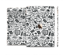 The Black & White Technology Icon Skin Set for the Apple iPad Pro