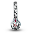 The Black & White Technology Icon Skin for the Beats by Dre Mixr Headphones