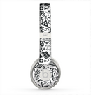 The Black & White Technology Icon Skin for the Beats by Dre Solo 2 Headphones
