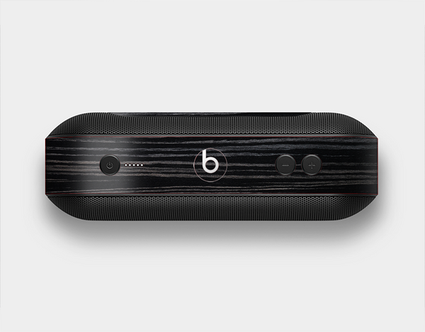 The Black Wood Texture Skin Set for the Beats Pill Plus