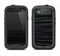 The Black Wood Texture Samsung Galaxy S3 LifeProof Fre Case Skin Set