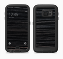 The Black Wood Texture Full Body Samsung Galaxy S6 LifeProof Fre Case Skin Kit