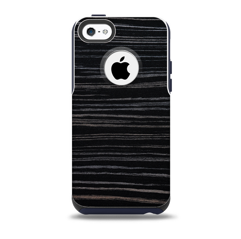 The Black Wood Texture Skin for the iPhone 5c OtterBox Commuter Case