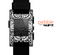 The Black & White Mirrored Floral Pattern V2 Skin for the Pebble SmartWatch