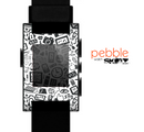 The Black & White Technology Icon Skin for the Pebble SmartWatch