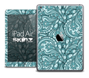 The Blue and Black Paisley Pattern Skin for the iPad Air