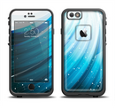 The Black and Blue Highlighted HD Wave Apple iPhone 6/6s LifeProof Fre Case Skin Set