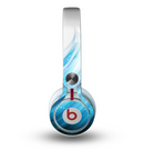 The Black and Blue Highlighted HD Wave Skin for the Beats by Dre Mixr Headphones
