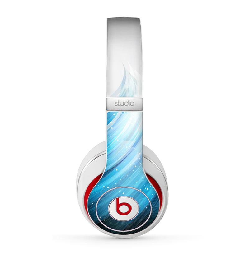 The Black and Blue Highlighted HD Wave Skin for the Beats by Dre Studio (2013+ Version) Headphones