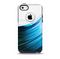 The Black and Blue Highlighted HD Wave Skin for the iPhone 5c OtterBox Commuter Case