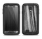 The Black and Grey Frizzy Texture Samsung Galaxy S4 LifeProof Fre Case Skin Set