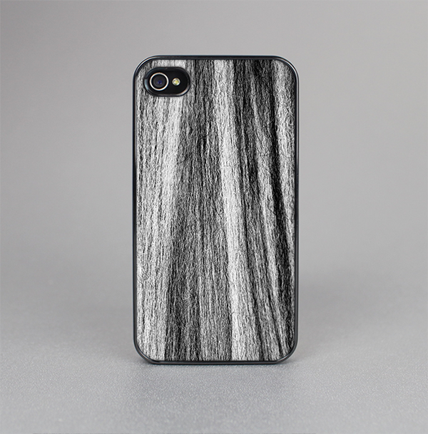 The Black and Grey Frizzy Texture Skin-Sert for the Apple iPhone 4-4s Skin-Sert Case
