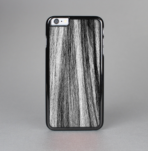 The Black and Grey Frizzy Texture Skin-Sert Case for the Apple iPhone 6 Plus