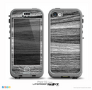 The Black and Grey Frizzy Texture Skin for the iPhone 5c nüüd LifeProof Case