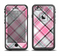 The Black and Pink Layered Plaid V5 Apple iPhone 6/6s Plus LifeProof Fre Case Skin Set