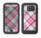 The Black and Pink Layered Plaid V5 Full Body Samsung Galaxy S6 LifeProof Fre Case Skin Kit
