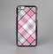 The Black and Pink Layered Plaid V5 Skin-Sert Case for the Apple iPhone 6 Plus