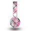 The Black and Pink Layered Plaid V5 Skin for the Original Beats by Dre Wireless Headphones