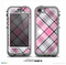The Black and Pink Wavy Surface Skin for the iPhone 5c nüüd LifeProof Case