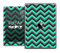 The Black and Trendy Green Chevron Skin for the iPad Air