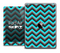 The Black and Turquoise Chevron Skin for the iPad Air