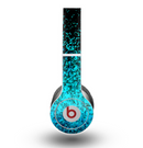 The Black and Turquoise Unfocused Sparkle Print Skin for the Beats by Dre Original Solo-Solo HD Headphones