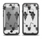The Black and White Icecream and Drink Pattern Apple iPhone 6/6s Plus LifeProof Fre Case Skin Set