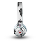 The Black and White Icecream and Drink Pattern Skin for the Beats by Dre Mixr Headphones