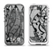 The Black and White Lace Design Apple iPhone 5-5s LifeProof Fre Case Skin Set