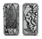 The Black and White Lace Design Apple iPhone 5c LifeProof Nuud Case Skin Set
